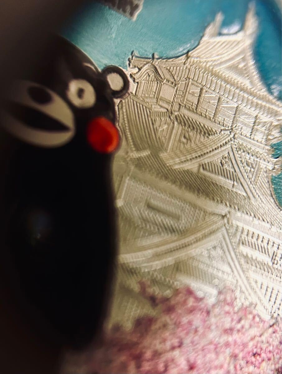 くまモン デビュー10周年記念 公式記念カラー銀貨 銀貨 純銀